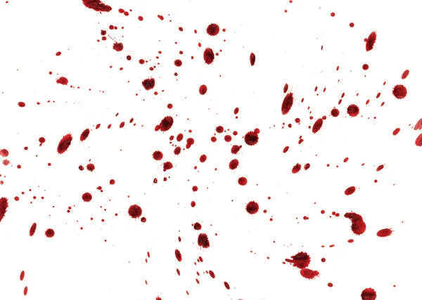 Vlekken en spatten van bloed — Stockfoto