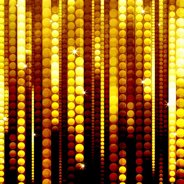 Tiras de círculos dourados brilhantes — Fotografia de Stock