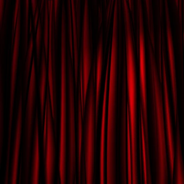 Cortina de teatro vermelho — Fotografia de Stock