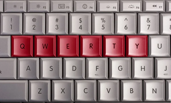 Qwerty keyboard — Stock Photo, Image