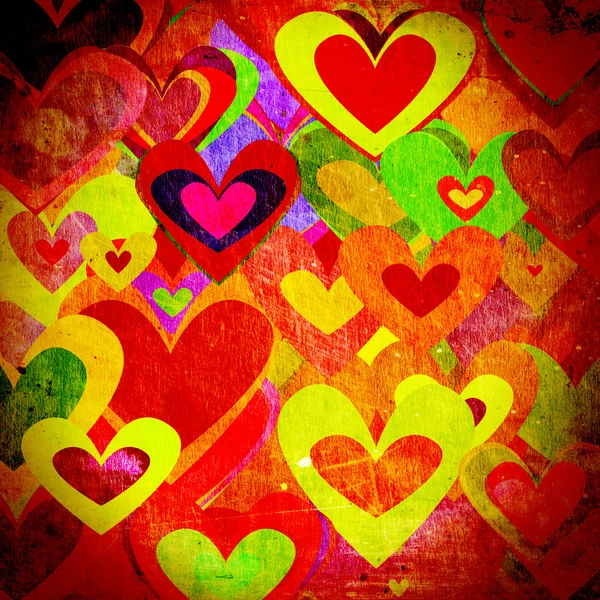 Grunge love pattern background — Stock Photo, Image