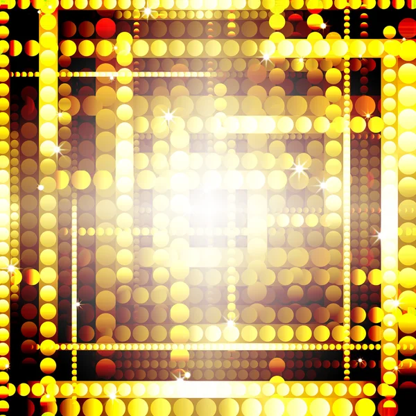 Streifen goldglänzender Kreise — Stockfoto