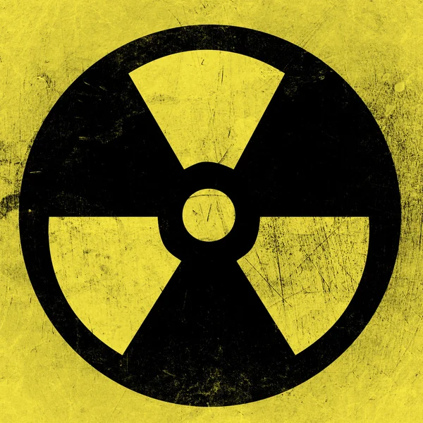 Símbolo de radiactividad — Foto de Stock