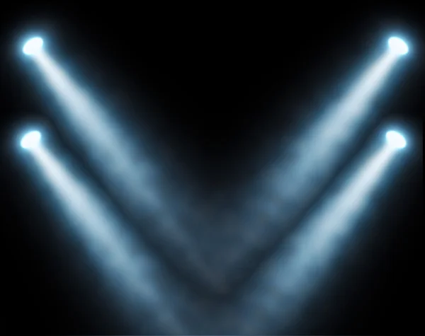 Blue spotlights — Stock Photo, Image