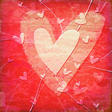 Grunge love clipart