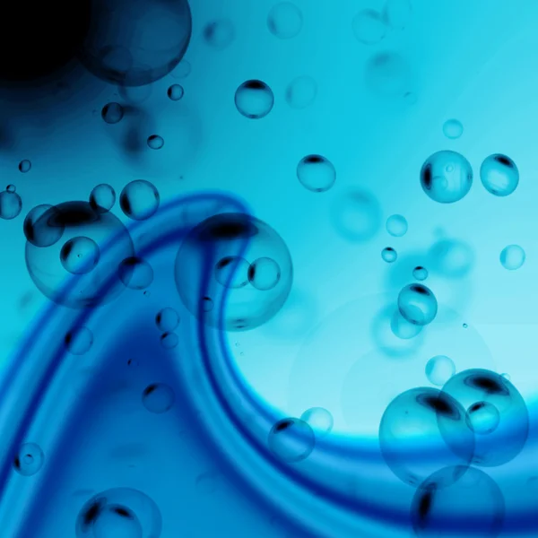 Hava kabarcıkları su — Stok fotoğraf