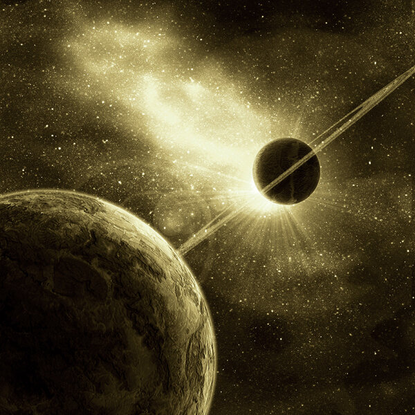 Планета с кольцами
