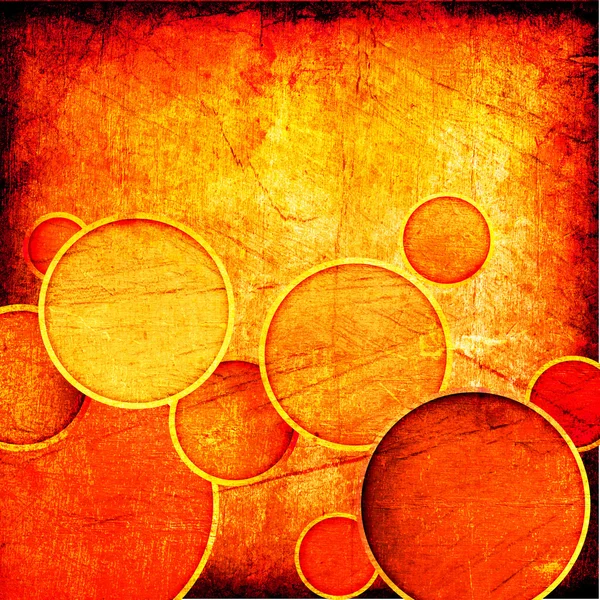 Grunge 红色圆圈 — 图库照片