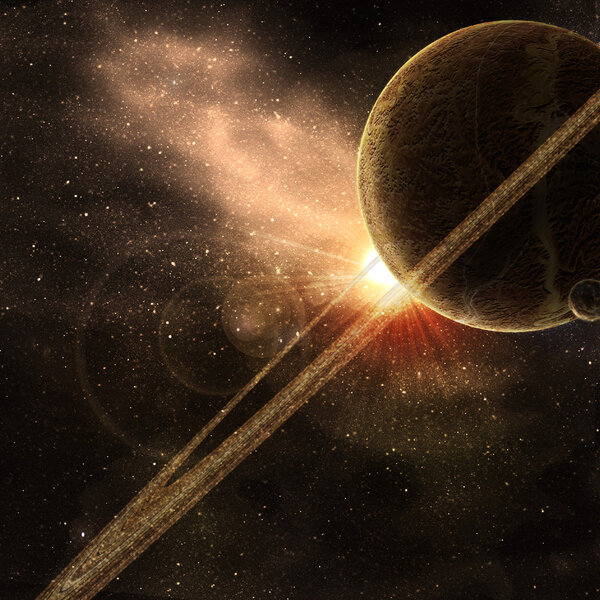 Планета с кольцами
