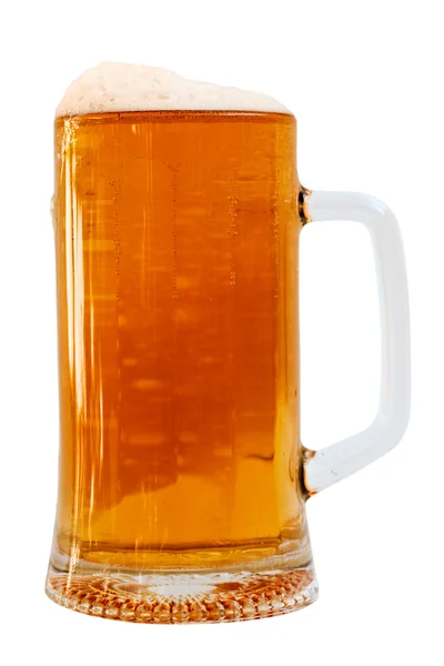 stock image Cold lager beer in glass