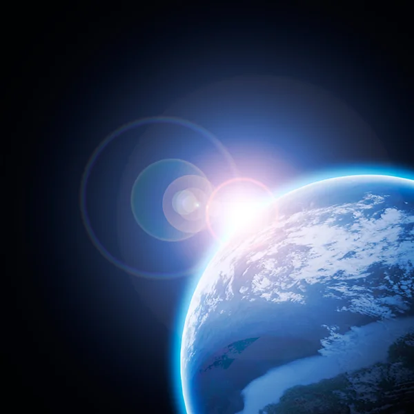 Modrá planeta Země — Stock fotografie