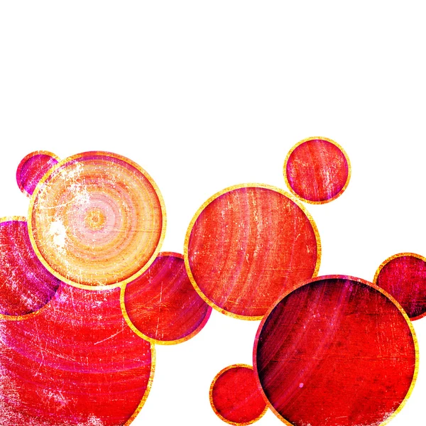 Огромные красные круги — стоковое фото
