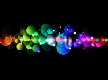 Blurred colored lights clipart