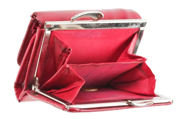 stock image Old red purse