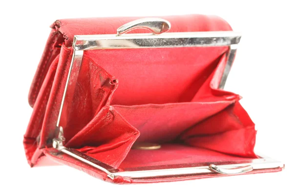 Old red purse — Stock Photo, Image