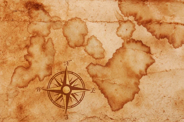 Старая карта — стоковое фото