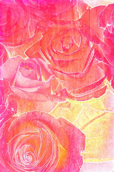 Vintage τριαντάφυλλα — Φωτογραφία Αρχείου