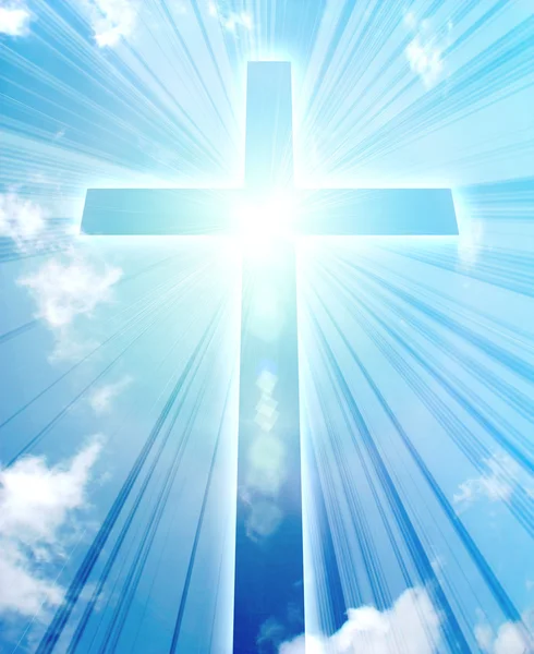 stock image Glowing cross