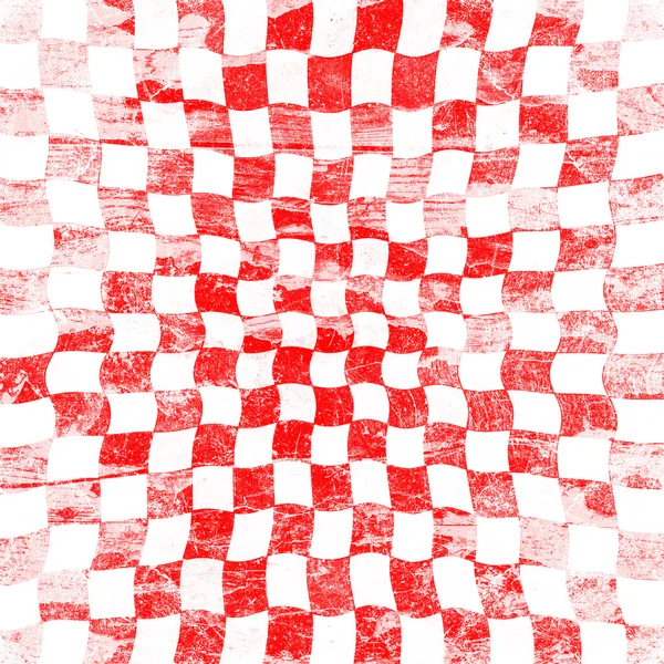 Grunge red checkered — Stock Photo, Image