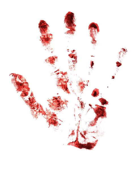 Κόκκινο χέρι — Φωτογραφία Αρχείου