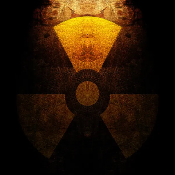 Sinal de radiação — Fotografia de Stock