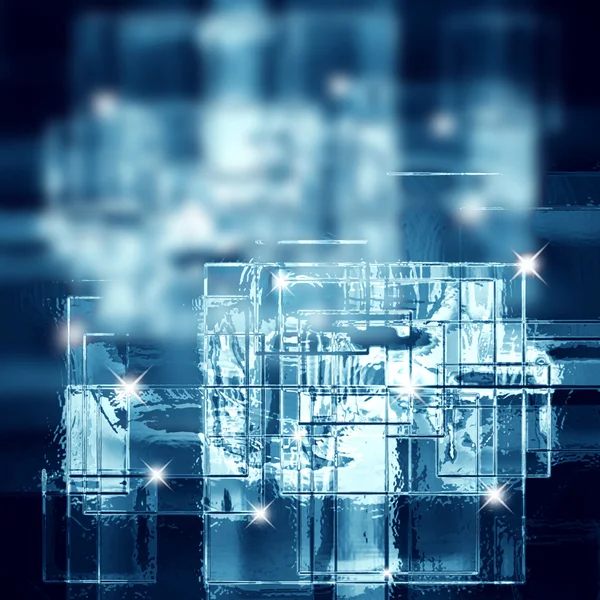 Hintergrund von Eisquadraten — Stockfoto