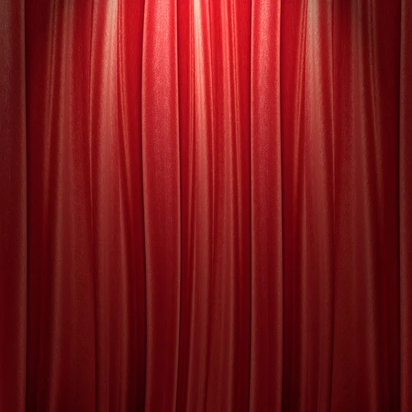 Tenda teatro rosso — Foto Stock