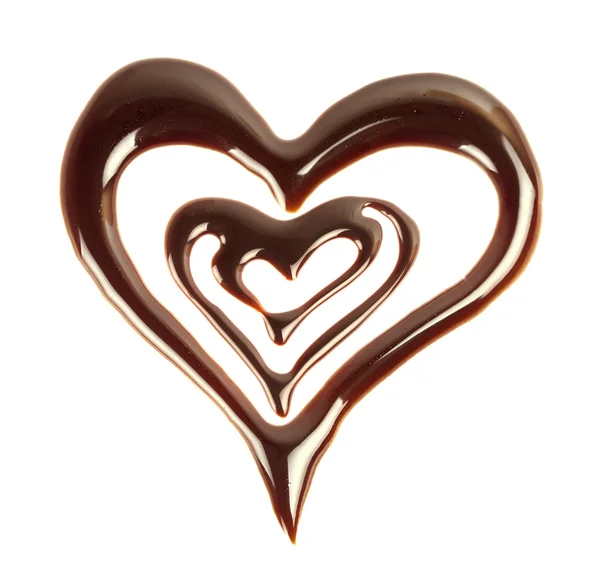 Coração de chocolate — Fotografia de Stock