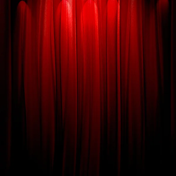Cortina teatrului roșu — Fotografie, imagine de stoc