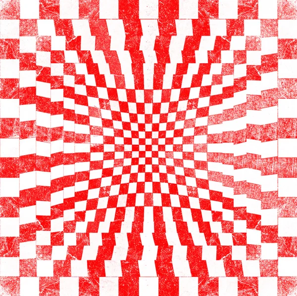 Checkered czerwony ilustracja — Zdjęcie stockowe