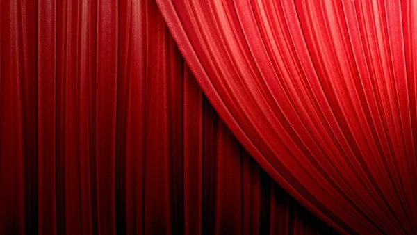 Teater merah tirai — Stok Foto