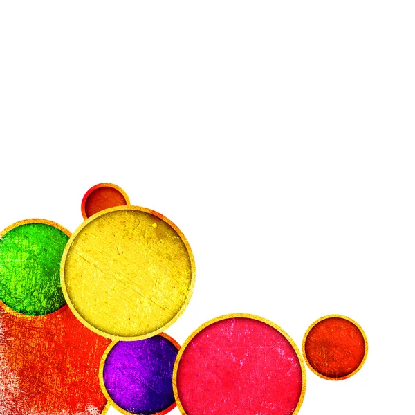 Grunge kleurrijke cirkels — Stockfoto