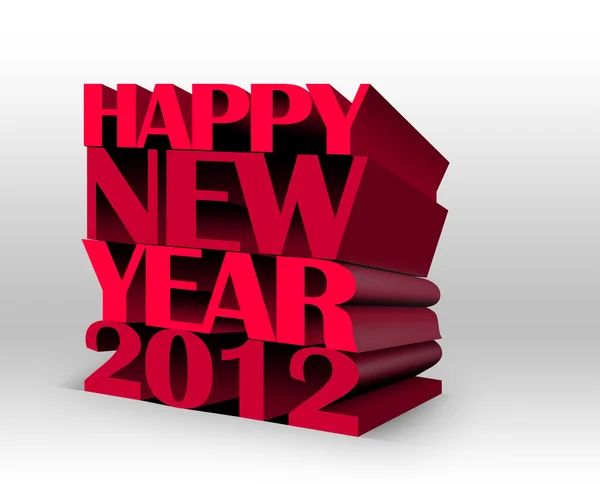 Šťastný nový rok 2012 — Stock fotografie