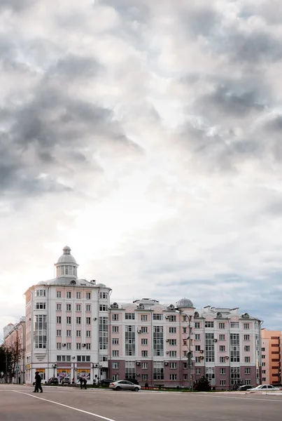 stock image Residential house and cloudy sky