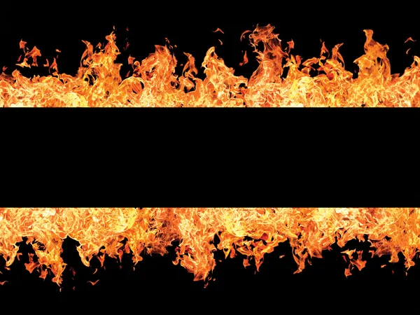 블랙 스 트 라이프와 불 화 염 — 스톡 사진