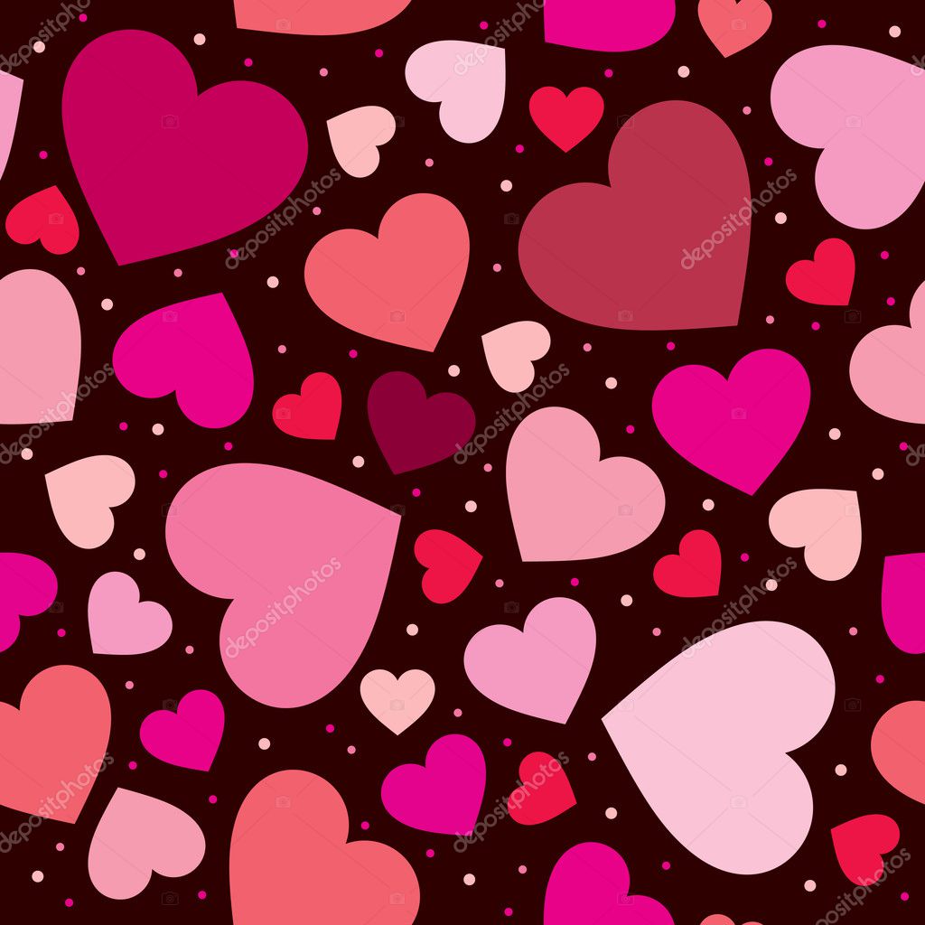 Hearts background for wedding and valentine Stock Illustration by ...