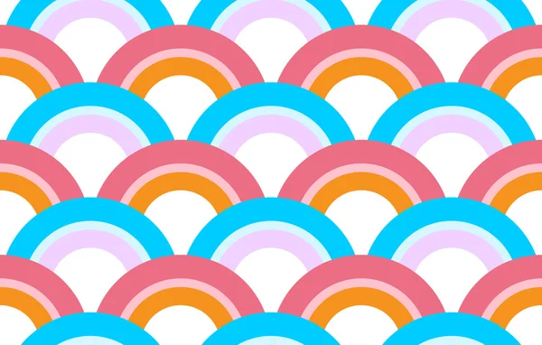 Cercle rétro en motif abstrait — Image vectorielle