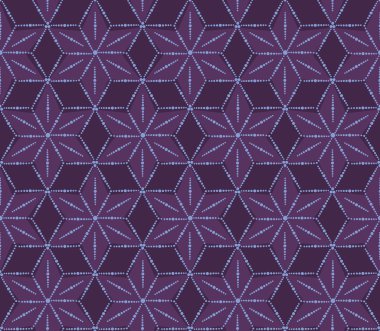 geometrik sorunsuz Menekşe çiçek deseni