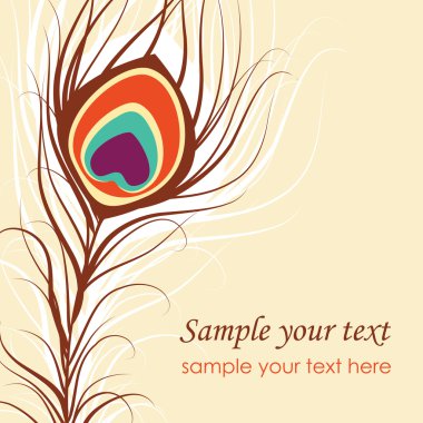 Peacock feather clipart