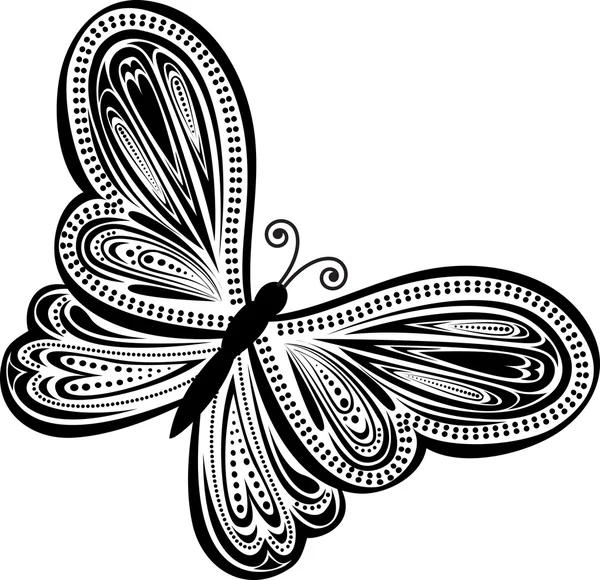 Vetor borboleta abstrato — Vetor de Stock