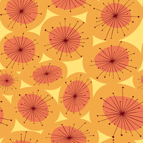 Abstrato padrão de flor amarela — Vetor de Stock