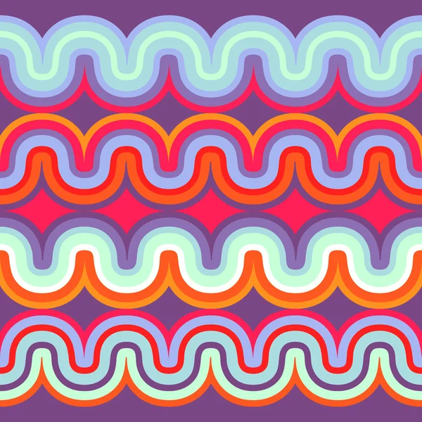 Geometric seamless abstract wave pattern — Stock Vector