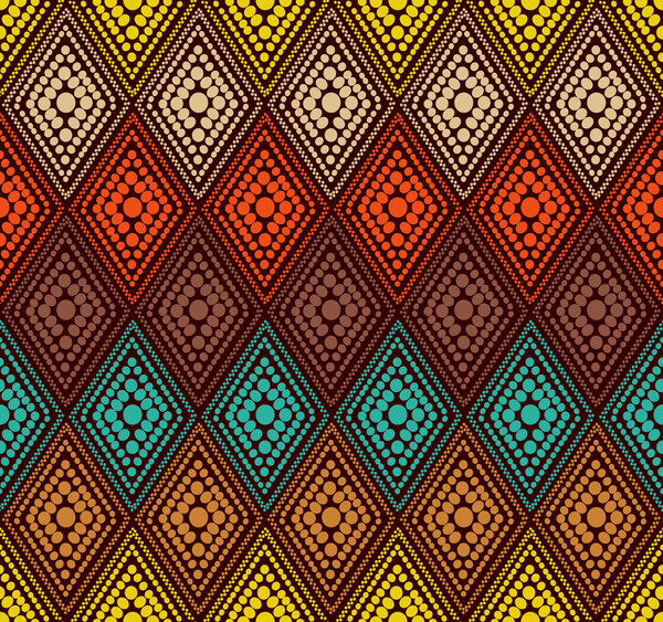 Abstract color dot geometric pattern