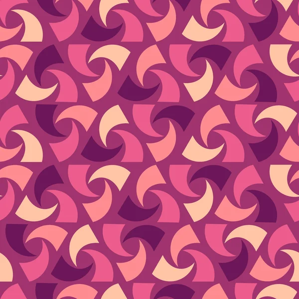 幾何学的なシームレスな抽象的な渦巻の背景 — ストックベクタ