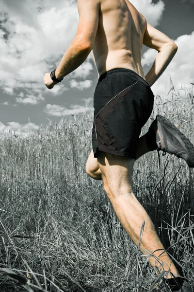 Sífutó nyomvonal futó ember — Stock Fotó