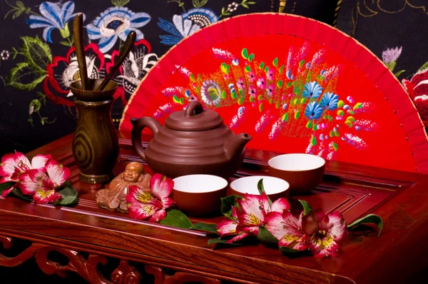 在日本的传统茶礼。 — 图库照片