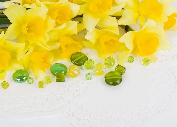 Beautiful spring yellow flowers — Stock Photo, Image