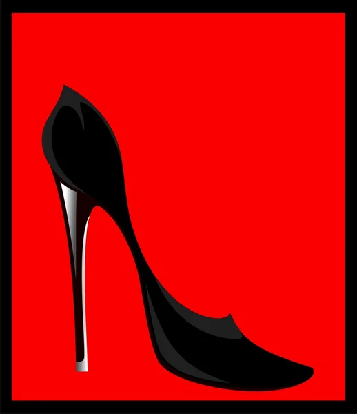 Güzel kadın seksi karşı için Ayakkabı Tasarım — Stok Vektör