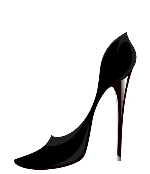 Beautiful female sexy shoes against for design — Stock Vector