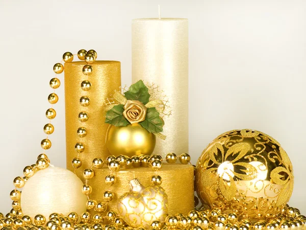 Vela decoração de Natal — Fotografia de Stock